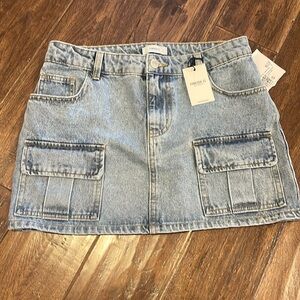 Forever 21 cargo mini skirt size small nwt
